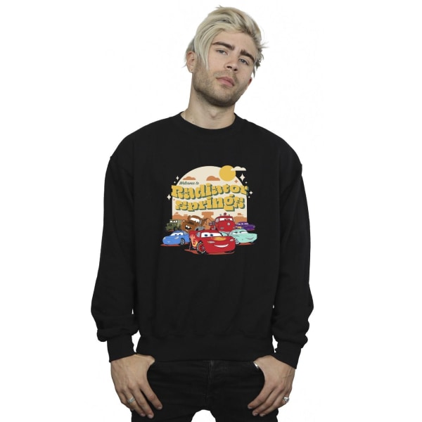 Disney Mens Cars Radiator Springs Group Sweatshirt XXL Svart Black XXL