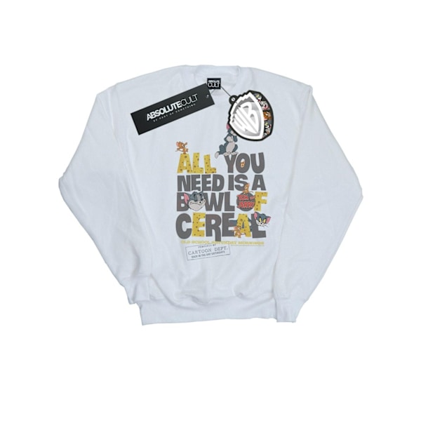 Tom And Jerry Dam/Damer All You Need Is Sweatshirt M Vit White M