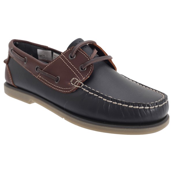 Dek Moccasin Båtskor för Herr 9 UK Marinblå/Brun Läder Navy Blue/Brown Leather 9 UK
