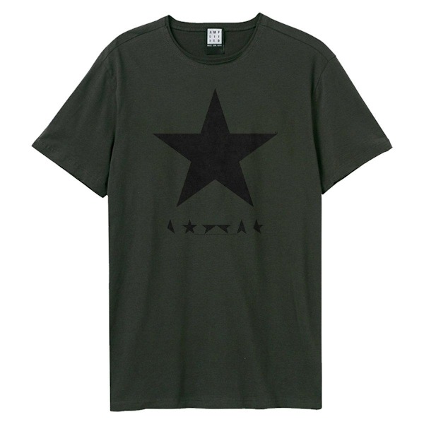 Amplified Unisex Vuxen Svart Stjärna David Bowie T-Shirt S Kolgrå Charcoal S