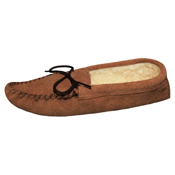 Mokkers Mens Jake Real Moccasin Slippers 8 UK Light Taupe Light Taupe 8 UK