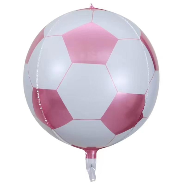 Realmax Fotboll 4D Ballong One Size Rosa/Vit Pink/White One Size