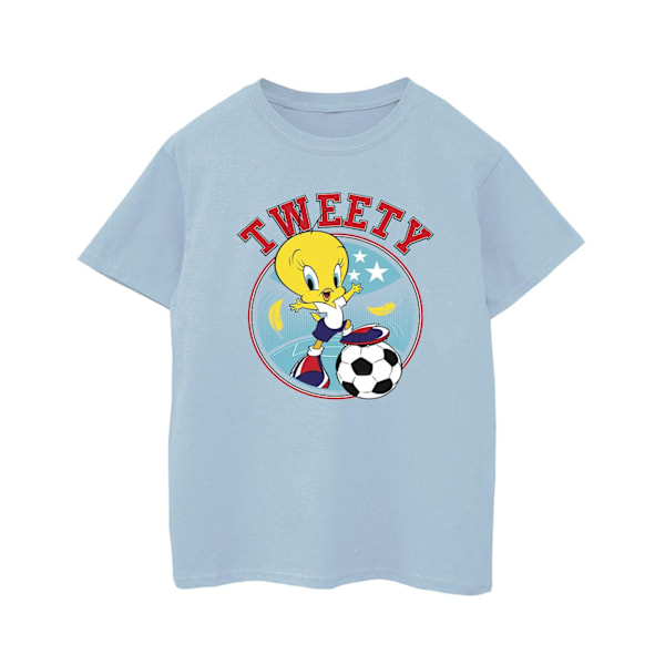 Looney Tunes Pojkar Tweety Fotboll Cirkel T-shirt 7-8 År Baby Baby Blue 7-8 Years