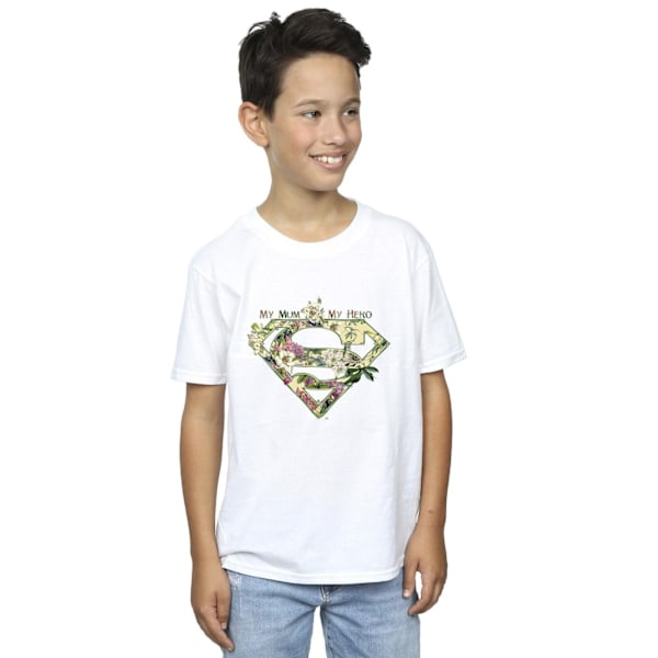 DC Comics Pojkar Superman Min Mamma Min Hjälte T-shirt 3-4 År Vit White 3-4 Years