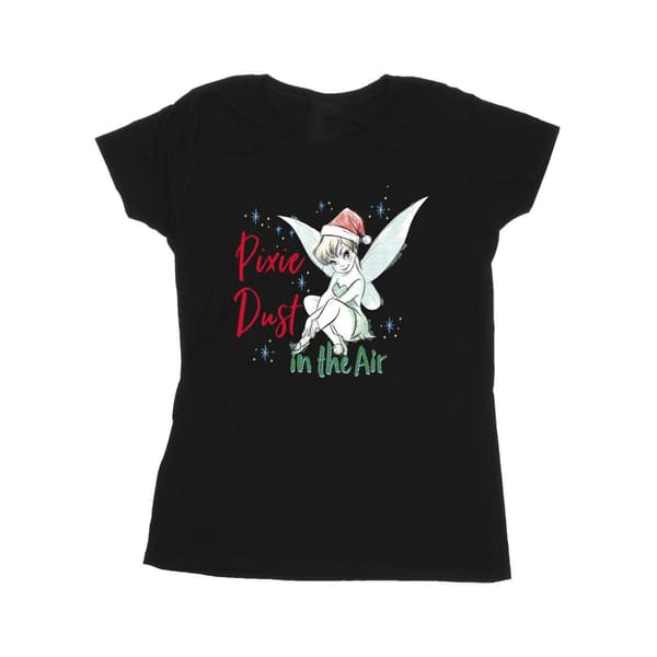 Disney Dam/Damer Tingeling Pixie Dust T-shirt i bomull M Svart Black M