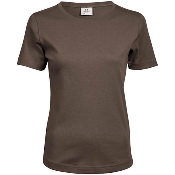 Tee Jays Dam/Dam Interlock T-shirt 3XL Chokladbrun Chocolate Brown 3XL