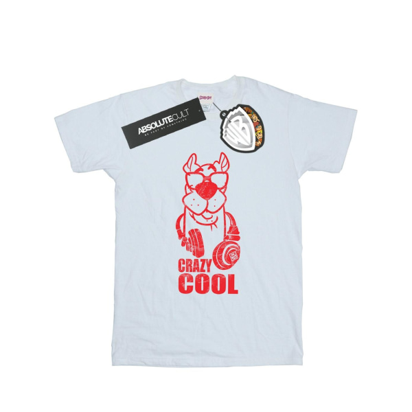 Scooby Doo Dam/Damer Crazy Cool Bomull Boyfriend T-Shirt XX White XXL
