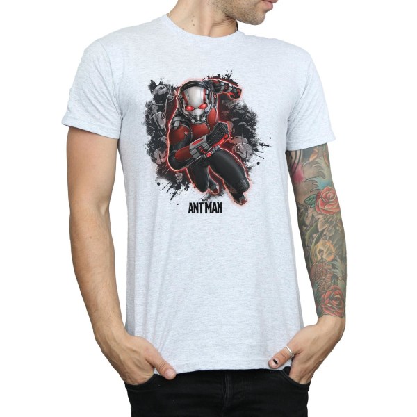 Marvel Mens Ant-Man Ants Running T-Shirt XXL Sports Grey Sports Grey XXL