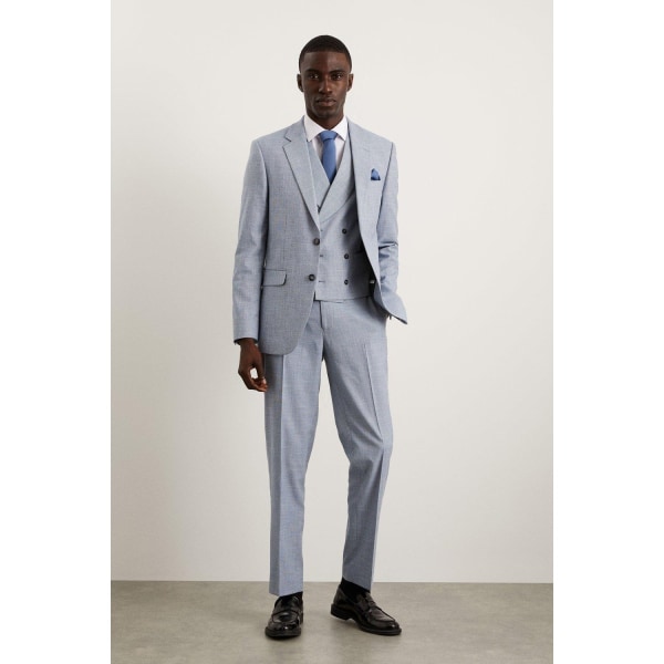 Burton Mens Puppytooth Slim Suit Jacka 38R Blå Blue 38R