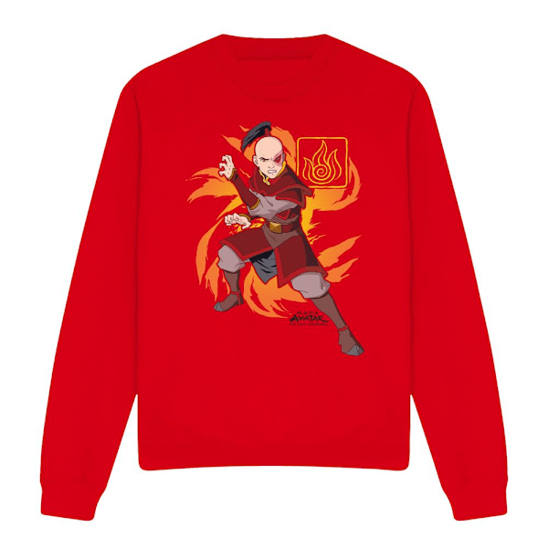 Avatar: The Last Airbender Unisex Vuxen Flame Burst Zuko Tröja Red S