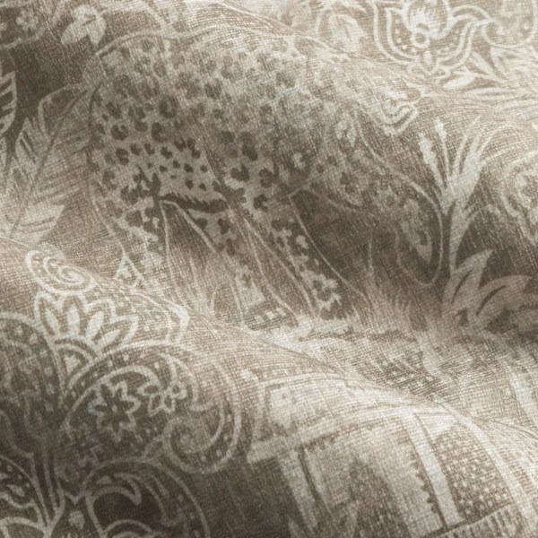 Wylder Chenille Bengal Tiger Öglettgardiner 229cm x 137cm Linje Linen 229cm x 137cm