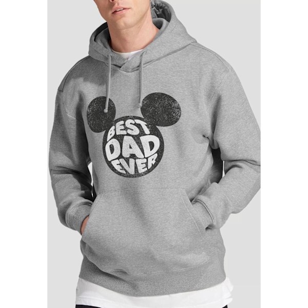 Disney Herrarnas Bästa Pappa Någonsin Mickey Mouse Hoodie XXL Sport Heather Sport Heather XXL