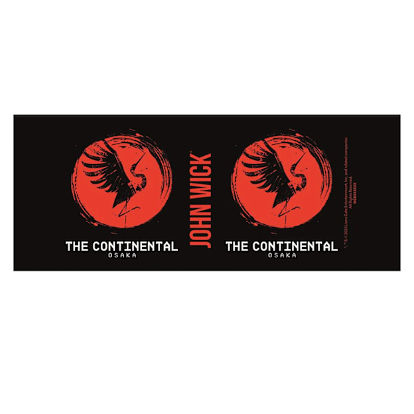 John Wick The Continental Mugg En Storlek Svart/Röd Black/Red One Size