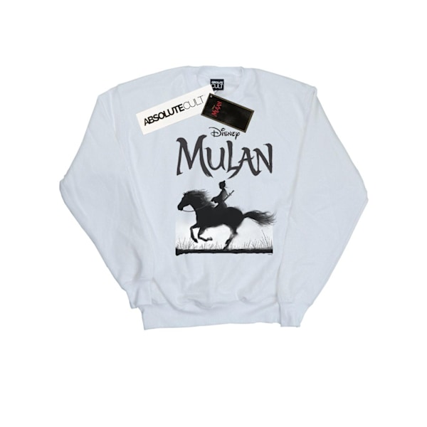 Disney Girls Mulan Movie Mono Horse Sweatshirt 9-11 år Vit White 9-11 Years