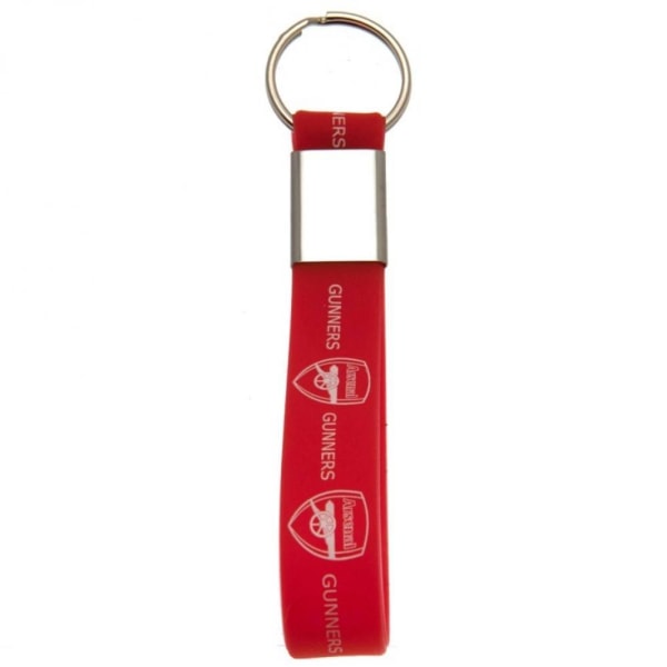Arsenal FC nyckelring i silikon, en storlek, röd Red One Size