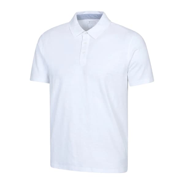 Mountain Warehouse Hasst II Ekologisk Pikétröja för Herr L Vit White L