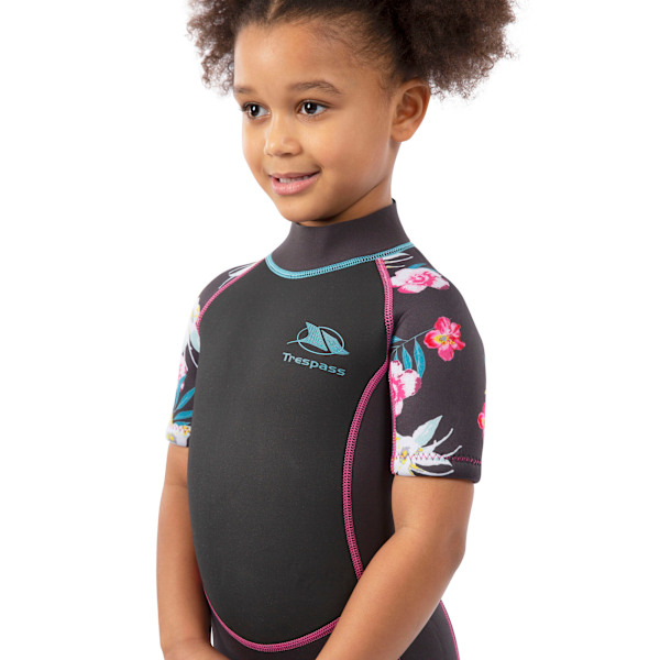 Trespass Posie våtdräkt för barn 3-4 år mörkgrå Dark Grey 3-4 Years
