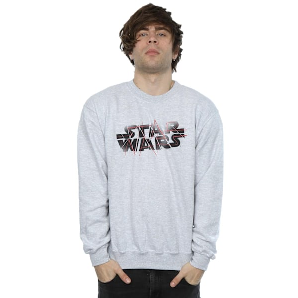 Star Wars The Last Jedi Spray Logo Sweatshirt M Sports Grå Sports Grey M