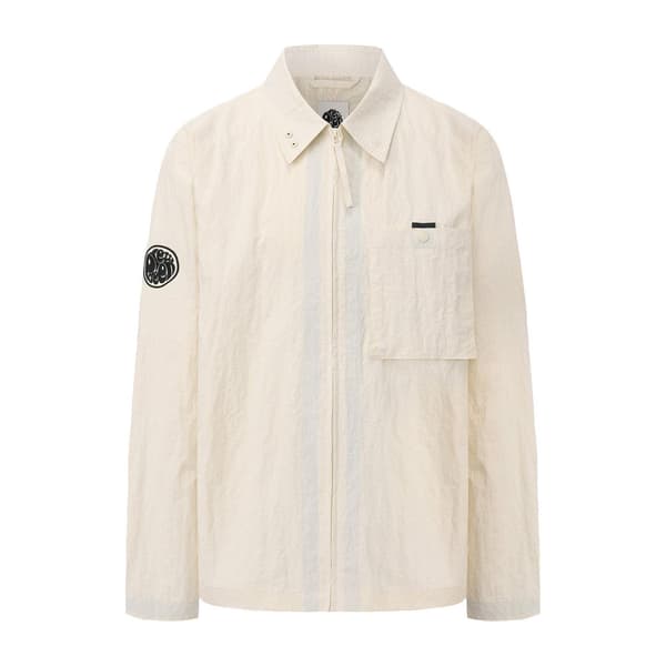 Pretty Green Herr Nylon Overshirt XXL Ecru Ecru XXL