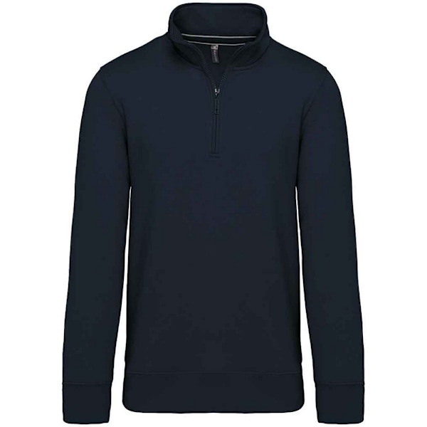 Kariban Herr Zip Neck Sweatshirt 3XL Marinblå Navy 3XL