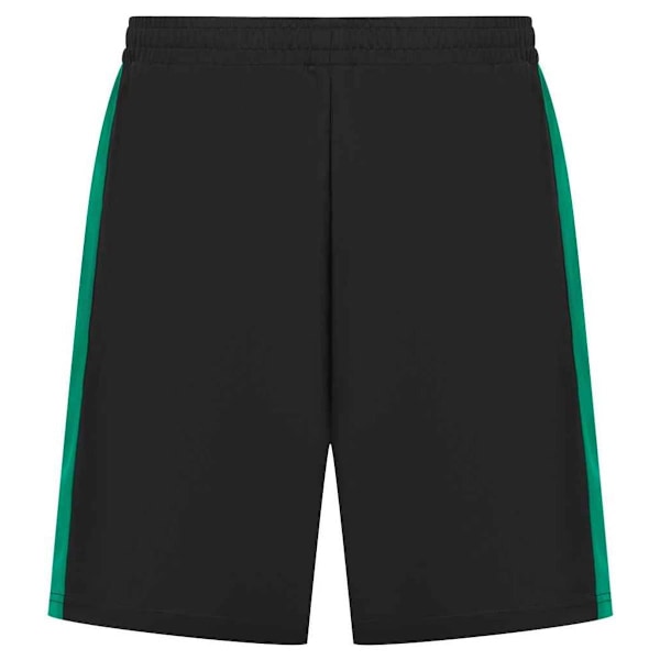 Finden & Hales Barn/Barn Knitted Sweatshorts med Fickor och Dragkedja 1 Black/Emerald 11-12 Years