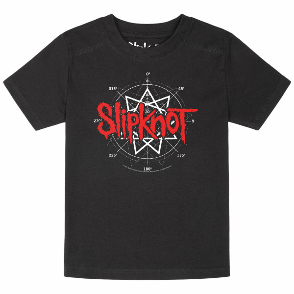 Slipknot barn-/barnstjärna logotyp T-shirt 4 år svart Black 4 Years