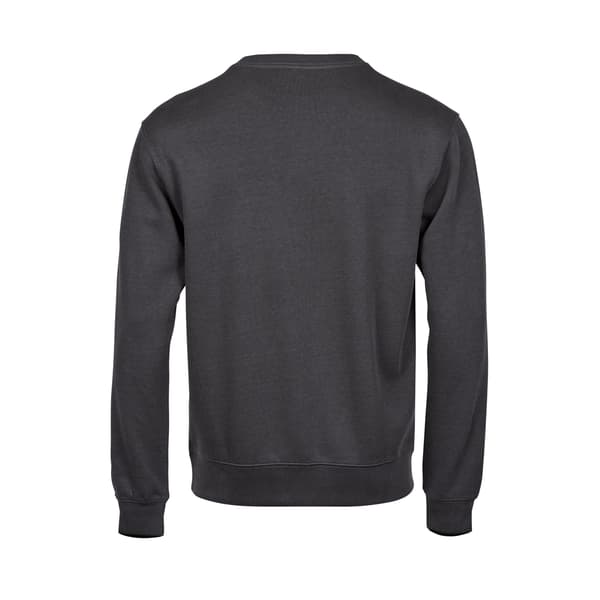 Tee Jays Herr Ribbad Interlock Tröja med Rund Hals L Mörkgrå Dark Grey L