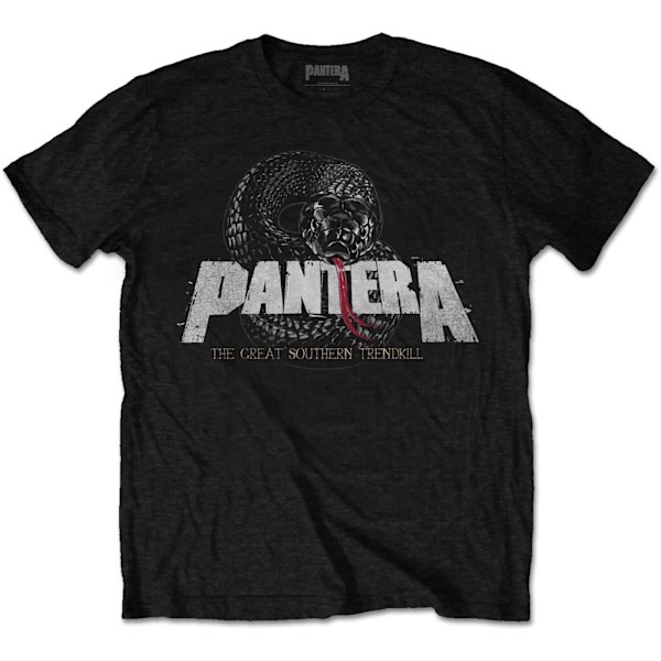 Pantera Unisex Adult Snake Cotton Logo T-Shirt S Svart Black S