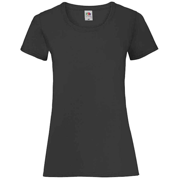 Fruit of the Loom Dam/Damvärde Heather Lady Fit T-shirt Black 8 UK