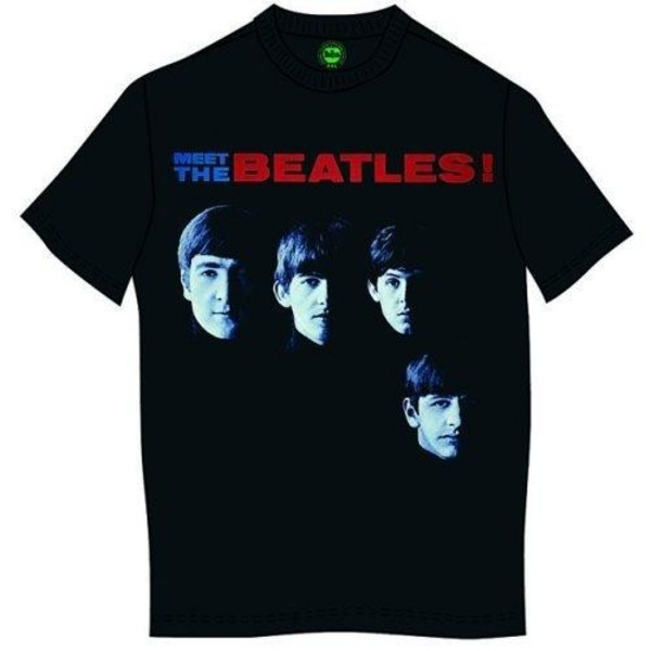 The Beatles Unisex Adult Meet T-Shirt L Svart Black L