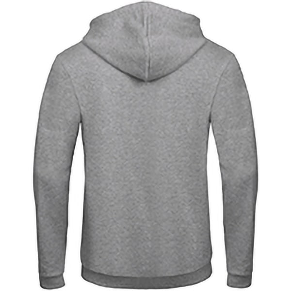 B&C Vuxen Unisex ID.205 50/50 Full Zip Hooded Sweatshirt XS Heather Grey Heather Grey XS