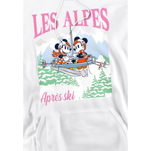 Disney Les Alpes Musse Pigg Hoodie för män M Vit White M