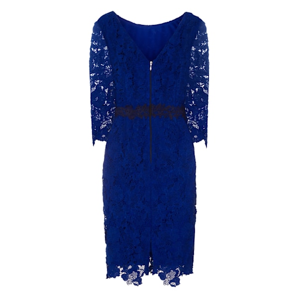 Paper Dolls Dam/Damer Blå Virkad Spets Bodycon Klänning 8 Blå Blue 8