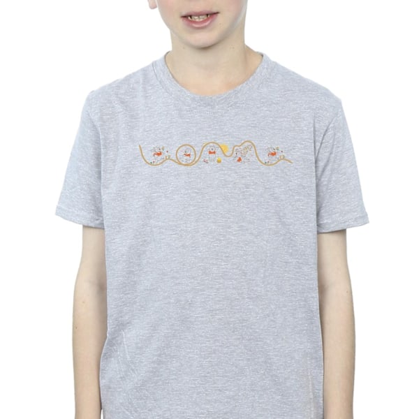 Disney Boys Winnie The Pooh Tigger Line T-Shirt 12-13 År Spo Sports Grey 12-13 Years