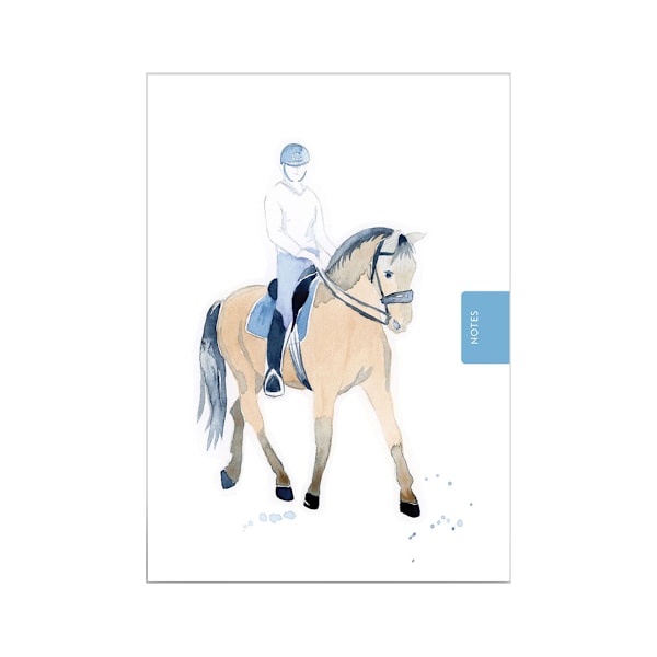 Deckled Edge Working Horse Notebook A6 Vit/Brun/Blå White/Brown/Blue A6