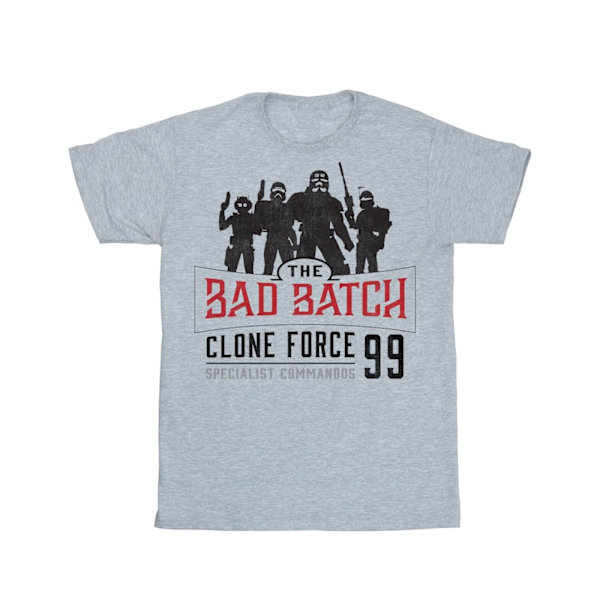Star Wars Boys The Bad Batch Clone Force 99 T-shirt 3-4 år S Sports Grey 3-4 Years