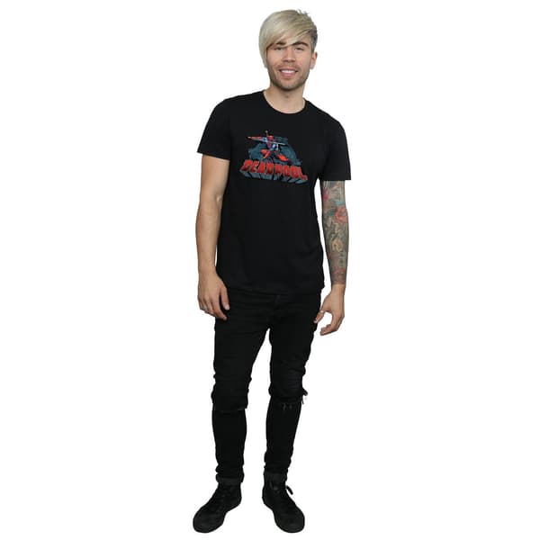 Marvel Herr Deadpool Svärd Logotyp T-Shirt S Svart Black S