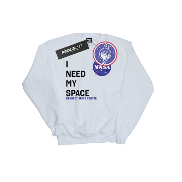 NASA Dam/Kvinnor Jag Behöver Min Rymd Sweatshirt M Vit White M