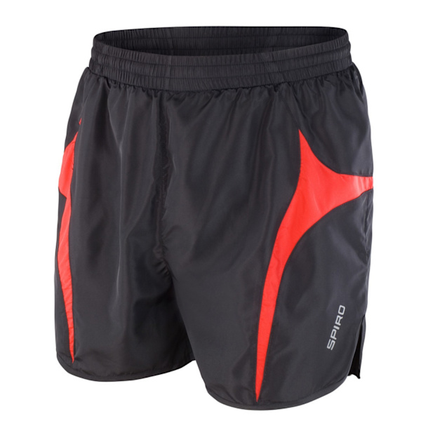 Spiro Micro-Lite löparshorts för män XS svart/röd Black/Red XS