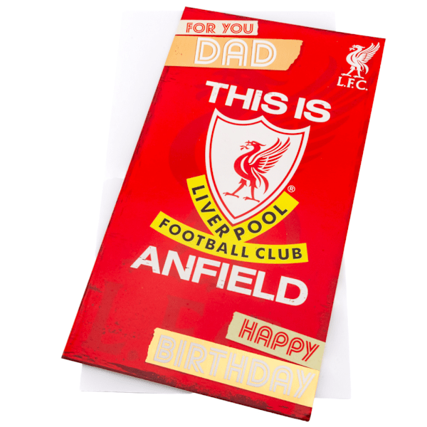 Liverpool FC Pappa Födelsedagskort En Storlek Röd/Vit Red/White One Size