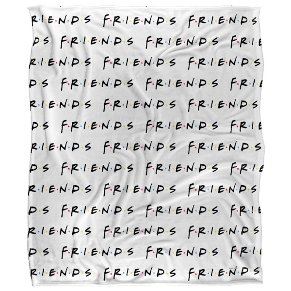 Friends Filt med Upprepat Logo One Size Flerfärgad Multicoloured One Size