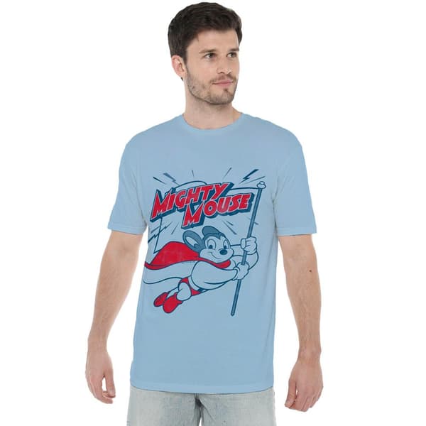 Mighty Mouse Herr Mighty Flag T-Shirt M Ljusblå Light Blue M