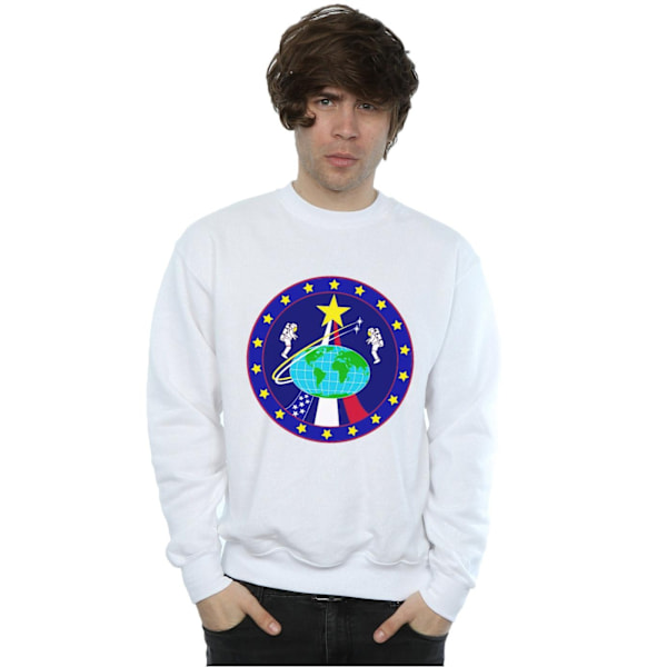 NASA Classic Globe Astronauts Sweatshirt M Vit White M