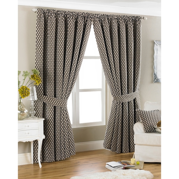 Riva Home Devere veckbandsgardiner 66x72 (168x183cm) Mokka Mocha 66x72 (168x183cm)