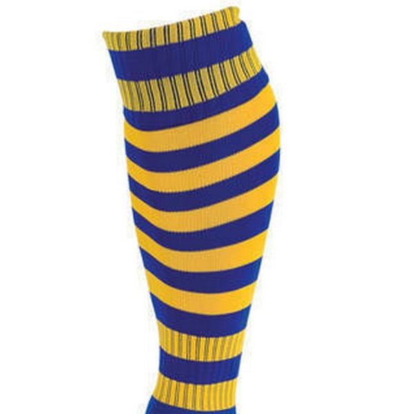 Precision Unisex Vuxen Pro Randiga Fotbollsstrumpor 7 UK-12 UK Roy Royal Blue/Gold 7 UK-12 UK