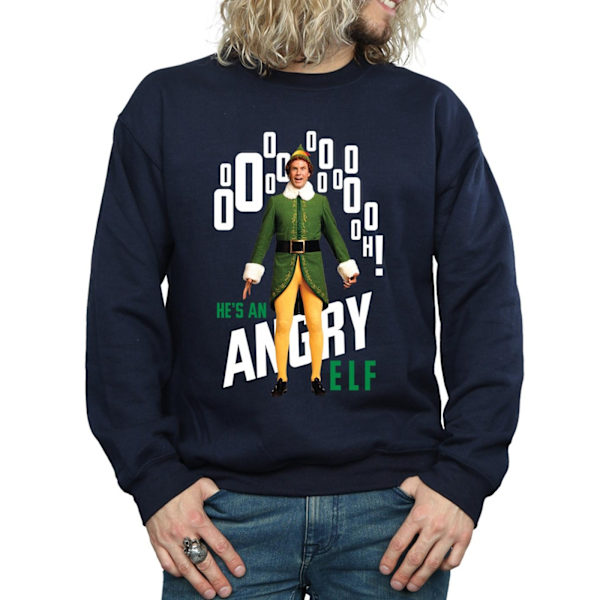 Elf Herr Angry Elf Sweatshirt XXL Marinblå Navy Blue XXL