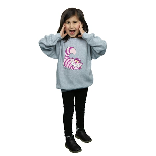 Alice i Underlandet Flickor Cheshire Cat Sweatshirt 12-13 År S Sports Grey 12-13 Years