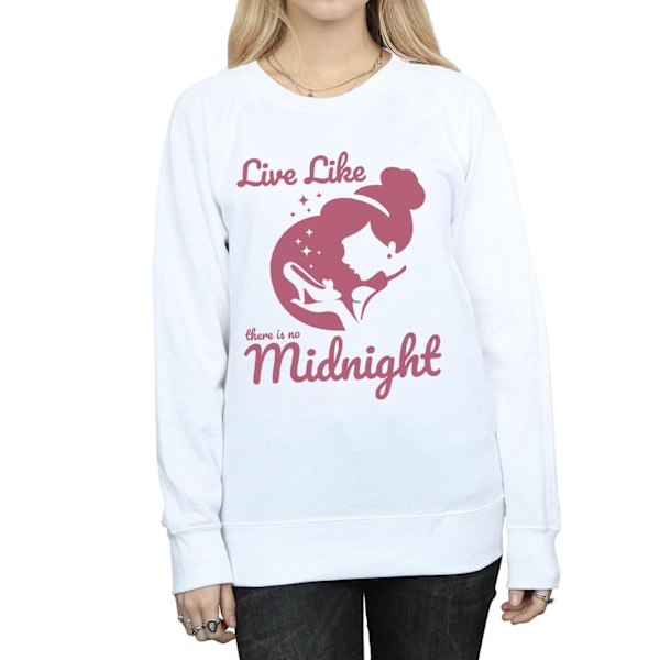 Disney Princess Dam/Damer Askungen No Midnight Sweatshirt White M