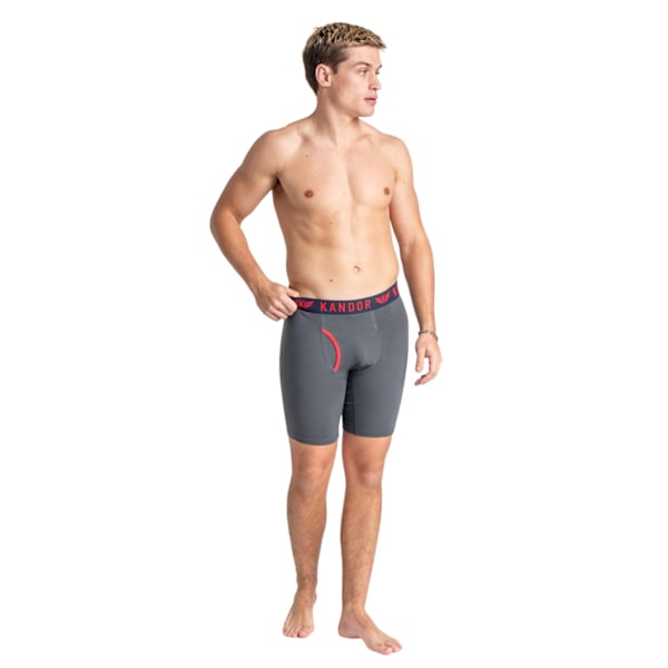 Kandor Herr Trunken Boxershorts (3-pack) XL Röd Red XL