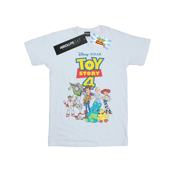 Disney Girls Toy Story 4 Crew Bomull T-shirt 12-13 År Vit White 12-13 Years